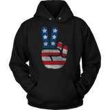 USA Flag Big Peace Sign