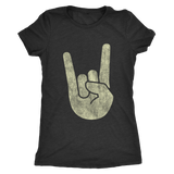 Rock On Horns Hand Symbol | Womens Shirt