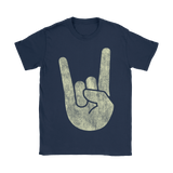 Rock On Horns Hand Symbol | Womens Shirt