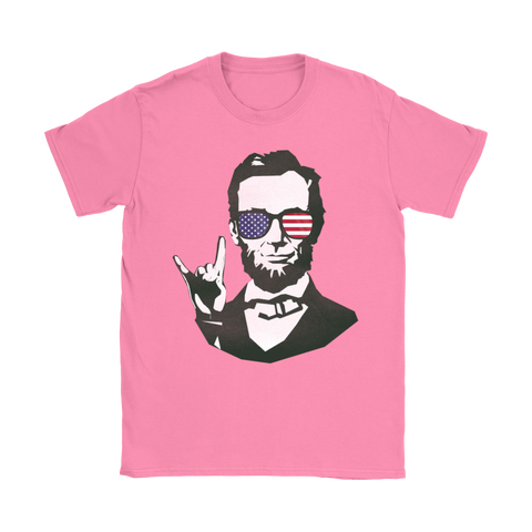 Abe Lincoln Rock On!! | Womens Shirt