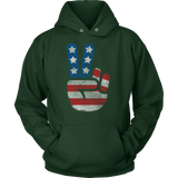 USA Flag Big Peace Sign