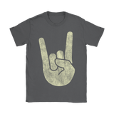 Rock On Horns Hand Symbol | Womens Shirt