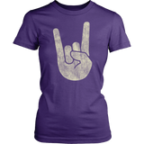 Rock On Horns Hand Symbol | Womens Shirt