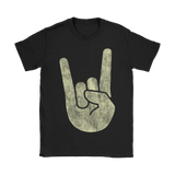 Rock On Horns Hand Symbol | Womens Shirt