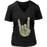 Rock On Horns Hand Symbol | Womens Shirt