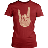 Rock On Horns Hand Symbol | Womens Shirt