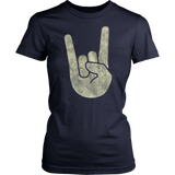 Rock On Horns Hand Symbol | Womens Shirt